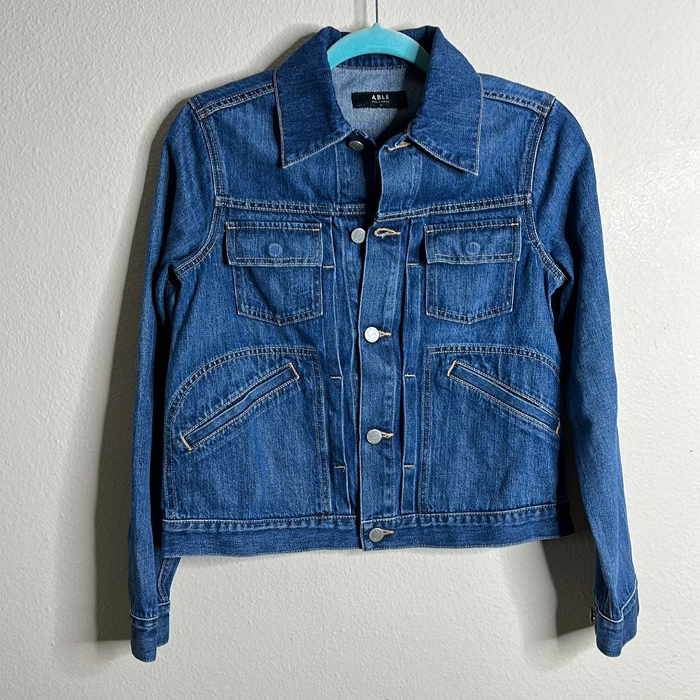 Able Sierra Patch Pocket Denim Jacket - image 2